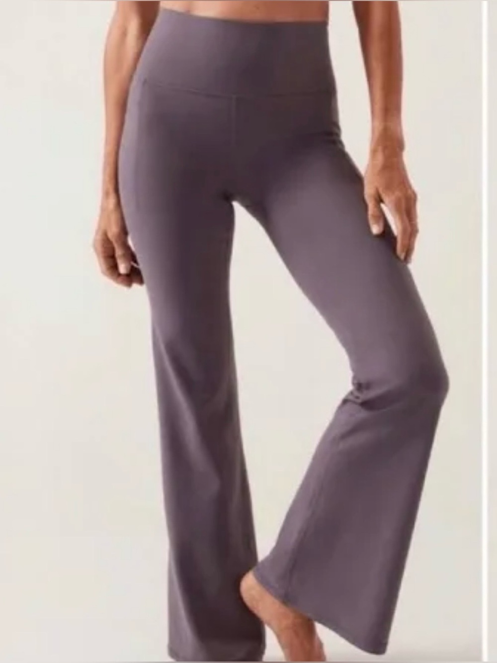 Athleta Salutation Stash Flare Pant Purple  High-Waist Yoga Leggings XL Tall